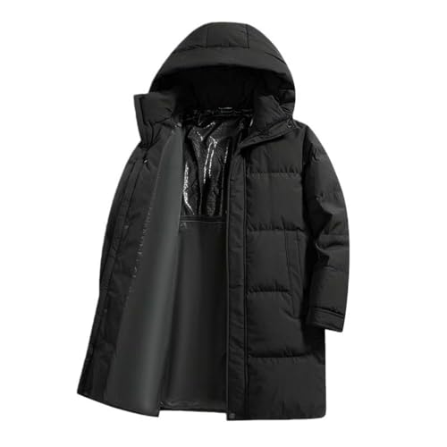 Veste d'hiver à capuche homme finitions haut de gamme