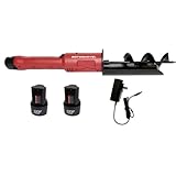 Rotoshovel - Powered Handheld Shovel with Auger & Safety Shutoff for Gardening, Landscaping & Planting - Includes 2 Rechargeable 12V Batteries & 1 Charger