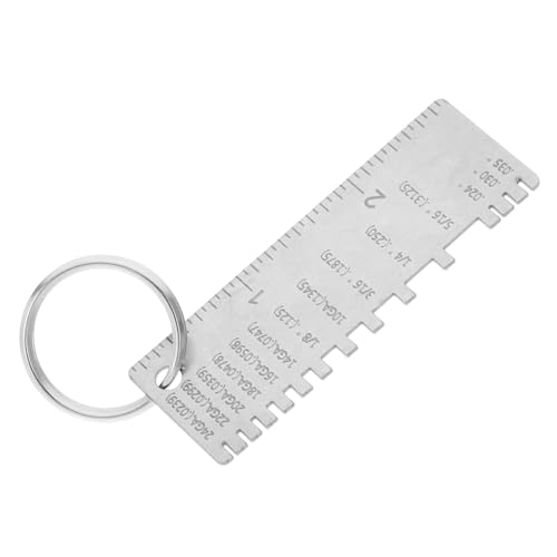 Herramienta de Medición Mipcase para Inspección de Soldaduras, Regla de Medición de Grosor de Acero Inoxidable, Calibrador Portátil para Metal y Carpintería miniatura 1