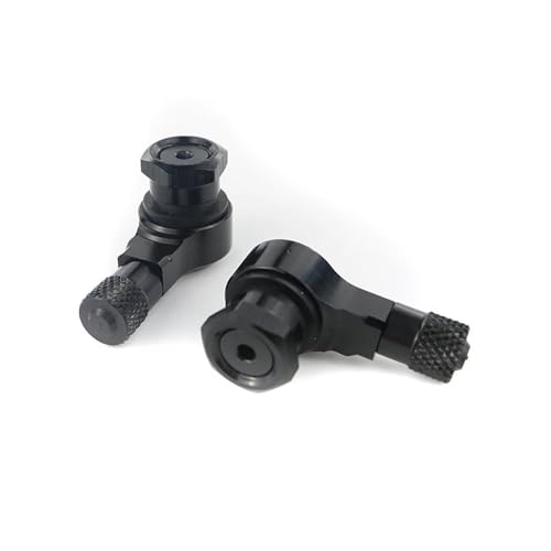 バルブステム For MT07 MT09 FZ07 FZ09 バイク用 前後輪チューブレスタイヤバルブ(黒)