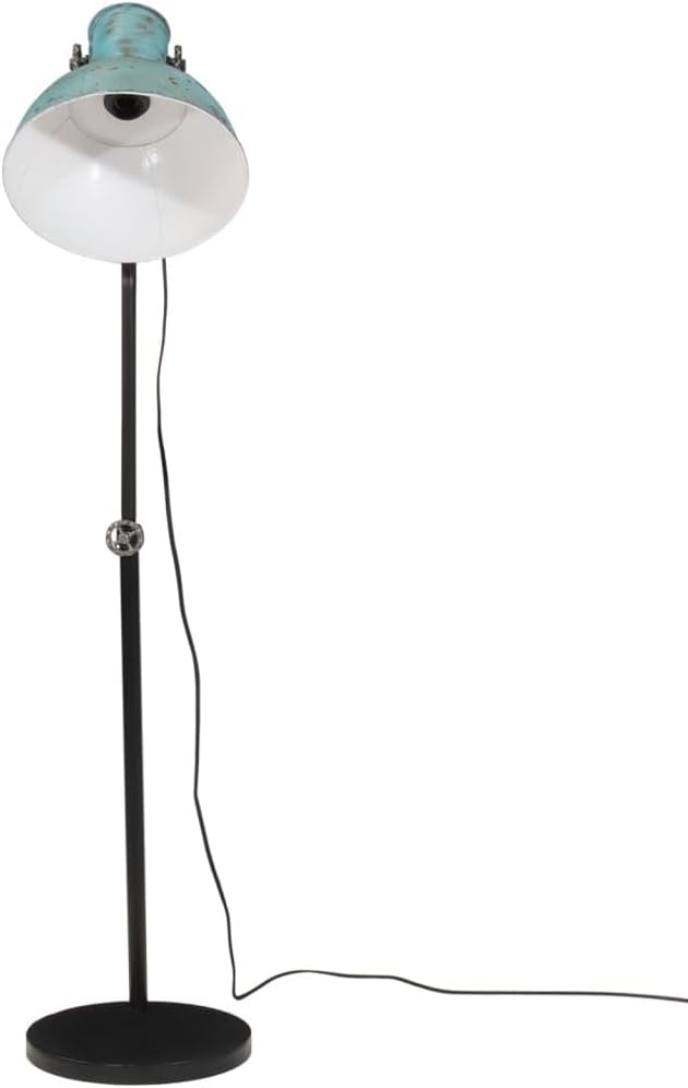 vidaXL vidaXL Vloerlamp 25 W E27 30x30x90/150 cm verweerd blauw photo 3