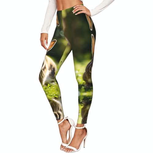 Leggings de compresión suave que estilizan la figura mallas de conejitos para mujer fitness