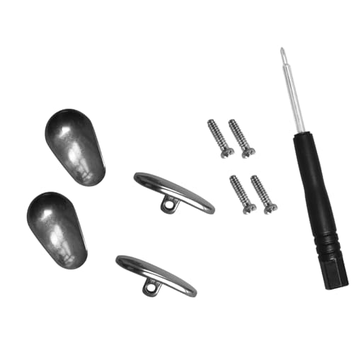 HiCycle2 Almohadillas de nariz de titanio puro de repuesto para gafas de sol Oakley y Tom Ford con tornillos y destornilladores, 12 x 7 mm