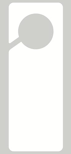 Miniatura 2 de 10 etiquetas de plástico en blanco para colgar puertas de 9.5 x 3.5 pulgadas, 10 unidades, para administración de propiedades, alquileres y