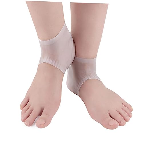 Mikinona Moisturizing Antichapping Foot Care Protector Silicone Gel Heel Socks for Women