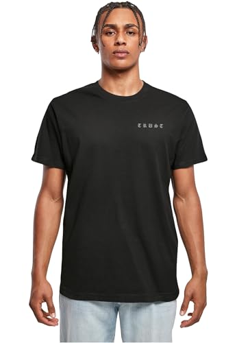 T-shirt Trust Dove Homme 100% Coton Noir de Haute Qualité en Taille 4XL