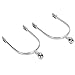 Pssopp Horse Spurs, English Stainless Steel Horse Spurs with Roller Ball Equestrian Gear Accessories for Horse Training Equestrian Competitions Dressage Entertainment