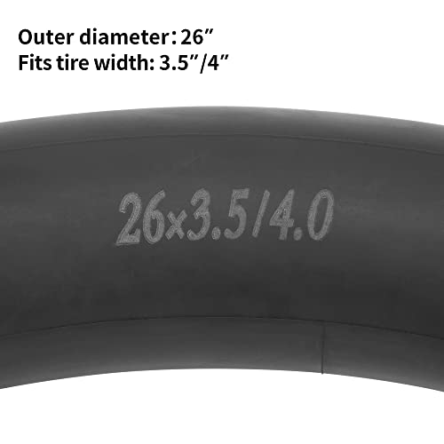 RUTU 2-Pack 26x4 Fat Tire Tube,26 * 3.5/4.0 Bicycle Tube with 32mm Schrader Valve and Installation Accessorie - Image 2