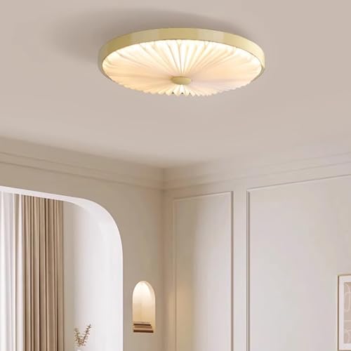 LED lampe plafond avec télécommande dimmable 3000K-6500K noyer - 7