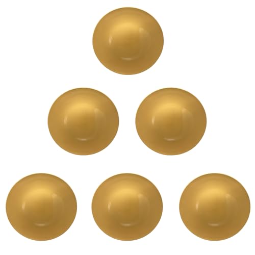 Glac Store Sottopiatto Elegante, Oro o Rosso Lucido, Polipropilene, 33 cm x 1.4 cm, Moderno, Riutilizzabile, Set da 4 o 6 Pezzi, per Natale e Ricorrenze, 310g (6, Oro)