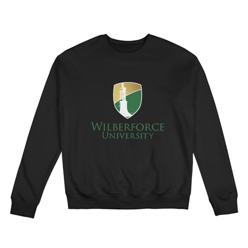 Wilberforce University Logo Men'S Fleece Crew-Neck Hoodie Long Sleeve Fleece Sweatshirt-3