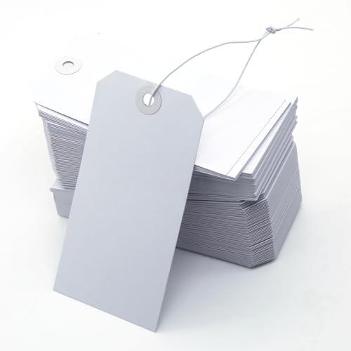 Étiquettes à suspendre en papier blanc pour éviter les erreurs d'affichage