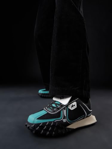 Image of The Souled Store Velocity: Men and Boys Low Top Sneakers | Racing-Inspired Trainer with Breathable Mesh, Cushioned EVA Midsole & Durable Outsole