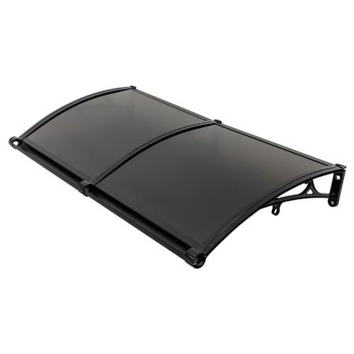 ZGUOEOUO Marquesina y protector de lluvia para puerta de casa, arco de aluminio, 120 x 64 cm