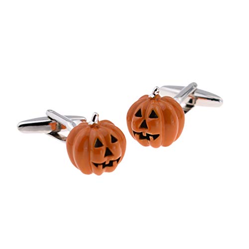 Mancuernillas Hombre Calabaza Halloween miniatura 1