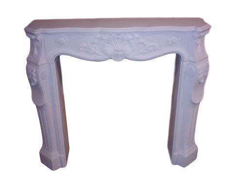 Habillage de cheminée Habillage de cheminée modèle Rococo Largeur 115cm Couleur Blanc