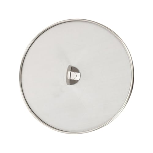 SHINEOFI Tapa Antisalpicaduras para Olla de Acero Inoxidable 33 CM Protector de Aceite para Cocinar Malla Resistente para Freír y Evitar Salpicaduras