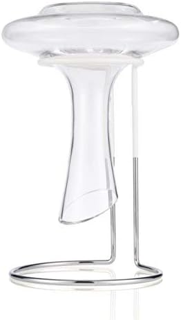 Wine Decanter Drying Stand with Rubber Coated Top to Prevent Scratches