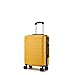 Shavont 55x40x20 Ryanair EasyJet Carry On Suitcase, Lightweight ABS Hand Luggage for Short Trips, Hard Shell Cabin Bag with 4 Spinner Wheels, Combination Lock and Telescopic Handle (Yellow)
