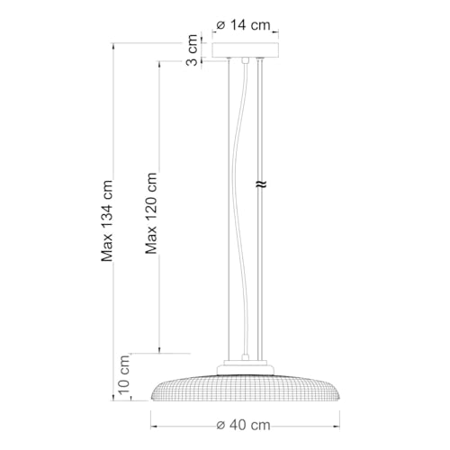Suspension LED verre texturé ambré et base noire chic Ossara - 5