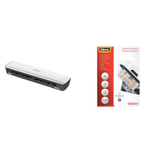 Plastifieuse A3 Fellowes Sola 125 microns avec kit de pochettes de plastification