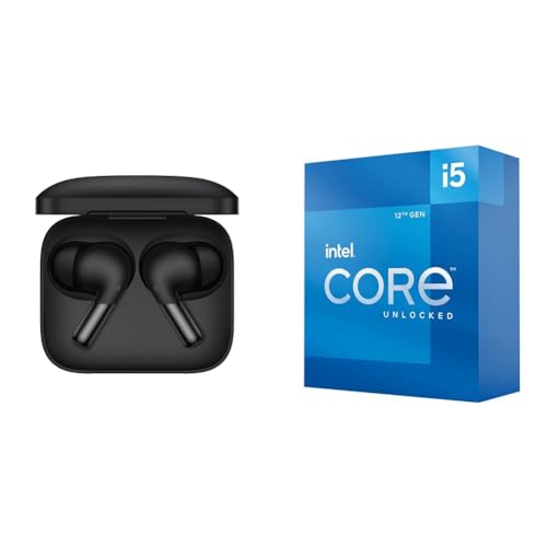 Image of OnePlus Buds Pro 2 - Obsidian Black - Audiophile-Grade Sound Quality Co-Created with Dynaudio & Intel Core i5-12600K Desktop Processor with Integrated Graphics and 10 (6P+4E)
