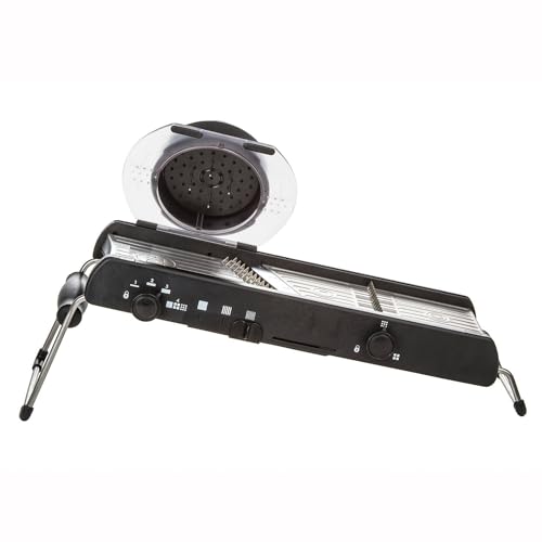 PL8 Professional Cubing Mandoline - Versatile Vegetable Slicer with Integrated Cubing System, Adjustable Blades for Cubes, Slices, and Julienned Cuts