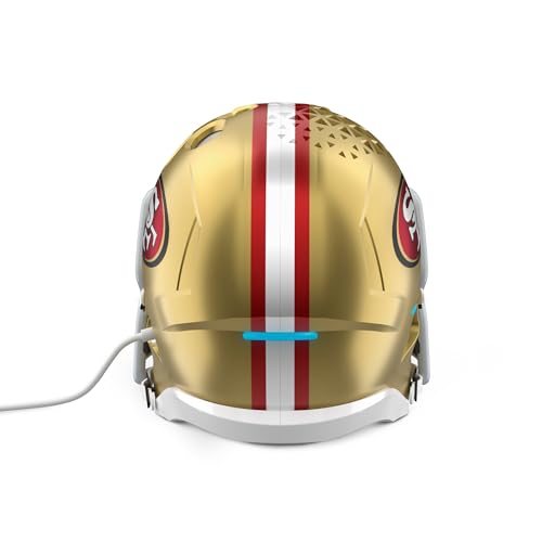 Image of NFL Echo Dot Bundle: Includes Echo Dot | Glacier White and Limited-Edition NFL Helmet Stand | San Francisco 49ers