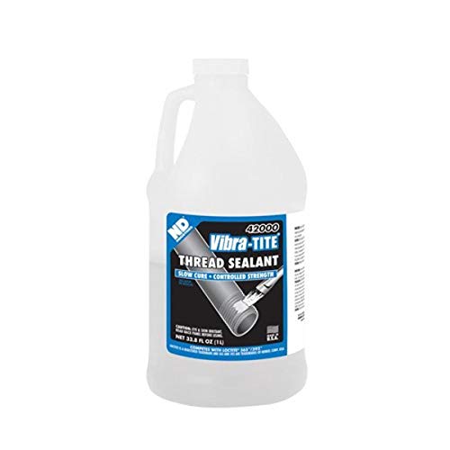 Image of Vibra-TITE 420 White High Temperature and High Strength Anaerobic Thread Pipe Sealant, 1 Liter Jug