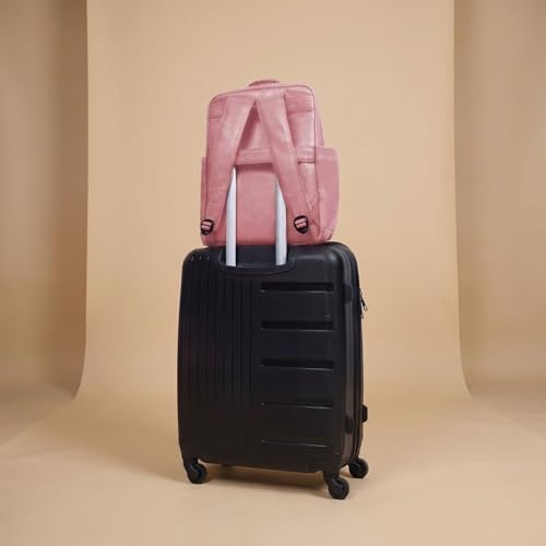 Image of VISMIINTREND Stylish Laptop Bag | Rakhi Gift for Brother & Sister | 15.6'' Laptop, Vegan leather laptop backpack bags for travel & Office- Perfect Birthday & Rakshabandhan Gift for Men & Women