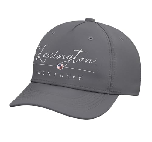 Lexington Kentucky KY on Lexington Adjustable Printed Baseball Hat, Slate Grey