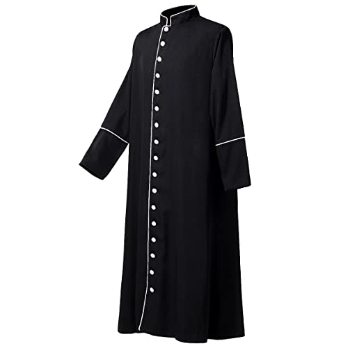 BLESSUME Church Clergy Mens' Choir Cassock Robe Pastor Pulpit Liturgical Vestment Robe