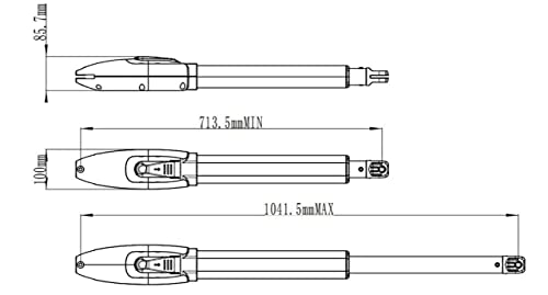 G.t.master Sw300Dc Automatic Gate Opener With Electronic Limit For Single Swing Gates Up To 660 Pounds Or 10 Feet (Sw300Dc-S(El)) #TOP5
