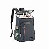 YDFYX 26L Kühlrucksack Thermo Rucksack Picknickrucksack Kühltasche Groß Isoliert Cooler Bag Männer Frauen für Strand/Picknick/Camping/BBQ/Wandern (Blau)