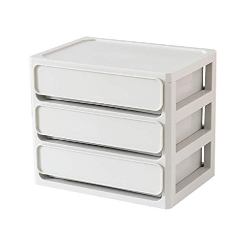 Preisvergleich Produktbild Nfudishpu Aktenschrank Stapelbare Desktop-Aufbewahrungsbox Befriedigende Lösung Kosmetik Hochwertiger Kunststoff-Aktenschrank Kundendienst Kunststoff-Aufbewahrungsbox (Farbe: Grau)