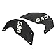Motorrad-Seitenabdeckung, Rahmenplatte, Langlebig, Glänzender Schutz, Aluminiumlegierung für für Vulcan S 650 2015-2021 (BLACK)