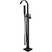 Senlesen Floor Mount Bathtub Faucet Free Standing Filler Tub with Handheld Shower Oil Rubbed Bronze