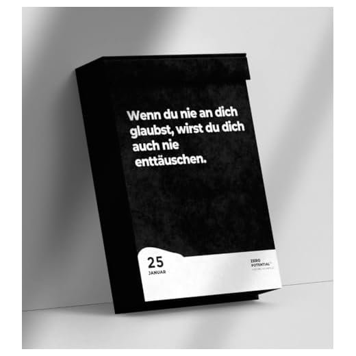 Demotivierender Abreißkalender 365 Tage - Jeden Tag Demotivation, Geschenk für Kollegen, Büro Deko (Schwarz-Abreißkalender, A6)