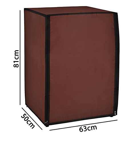 Image of Amazon Brand - Umi. Front Load Washing Machine Cover Suitable for Bosch 5.5 Kg, 6 Kg (50cmsX63cmsX81cms, BROWN)