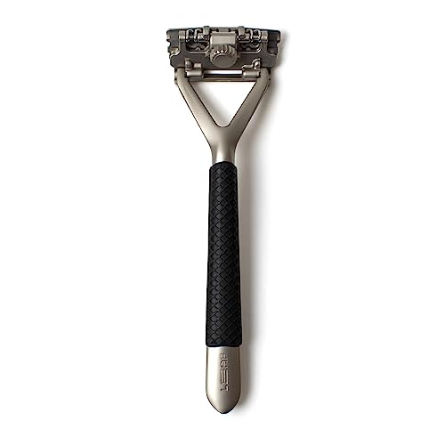 Leaf Shave | The Leaf Razor Grip Sleeve, Black - Silicone Razor Handle Grip