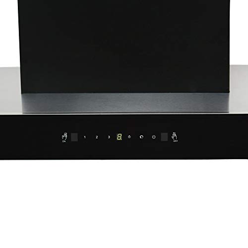 Image of Faber 90 cm 1350 m /hr box-type Kitchen Chimney (HOOD JUPITER HC SC BK 90, Filterless technology, Touch Control, Black)