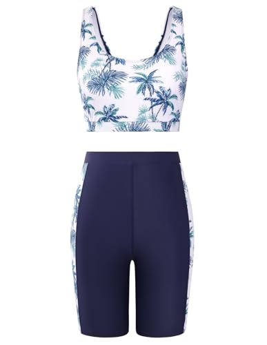 Image of JACK SMITH Women's 3 Piece Long Sleeve Rash Guard Swimsuits Zip Front Bathing Suit Tankini Swimsuits UPF 50