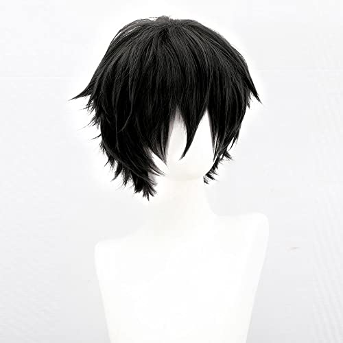 Perruque courte bob noire idéale pour sublimer vos soirées déguisées et fêtes