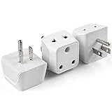 Ceptics India to USA Converter Plug - Type B Canada Travel Adapter, 2 in 1 USA - Dual Input -...