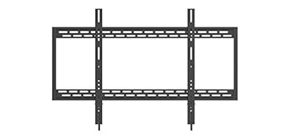 QualGear Heavy Duty Fixed TV Wall Mount for 60"-100" Flat Panel and Curved TVs, Black (Qg-TM-090-Blk) [UL Listed]