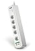 Produktbild APC Surge Protector - PM5V-GR - Steckdosenleiste mit Überspannungsschutz (5-fach Stecker Schuko, schaltbar, 2 TV-/Video-Schutz-Ausgänge - Farbe: weiß)