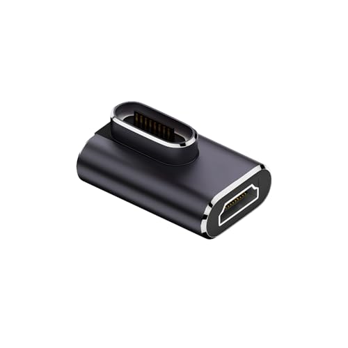 ���{�̒������ MSL FORCE HDMI 2.1 �}�O�l�b�g�� �ϊ��A�_�v�^ 7680×4320 8K@60Hz 4K@120Hz 19�s�� ���ш�48Gbps HDR UHD lb-a141 (J1�^�C�v�i�}�b�O�l�b�g���j, �P�[�u���{�̂̂�)