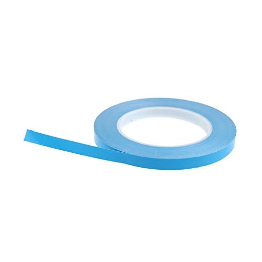 SM SunniMix 1 rulle värmeledningsband hög värmeledningsförmåga och isolering, längd: 25 meter/82 fot – blå 10 mm