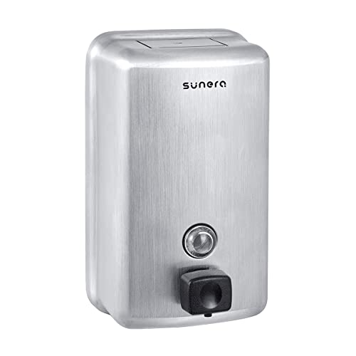 Sunera 304 Stainless Steel Liquid Soap Dispenser Commercial Soap Dispenser Wall Mount Soap Dispenser, Manual Bathroom Soap Dispenser #TOP2