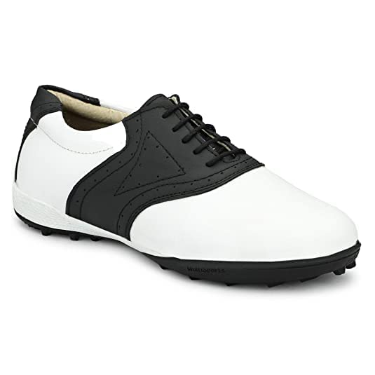 ArkbirdMen's Leather Stylish/Comfortable Lace-Ups V Sole Golf Shoes